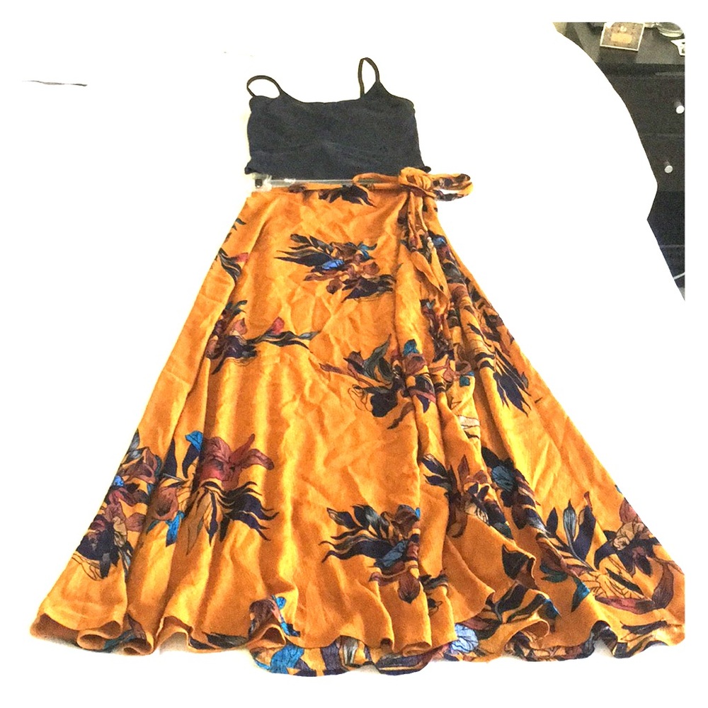 Sage and Sadie floral wrap skirt